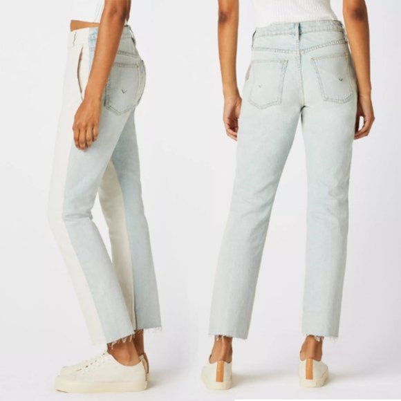 Hudson NWT Hybrid Trouser Jean Size 31 Straight Leg Canvas Rigid Denim Surf City - Picture 4 of 10